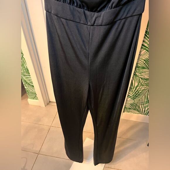 NWT Jason Wu Black Chain Strap Satin Jumpsuit XS - Picture 6 of 11